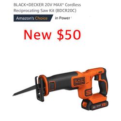 New BLACK+DECKER 20V MAX* Cordless Reciprocating Saw Kit $50 east Palmdale check out all my other great listings…