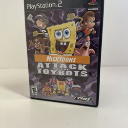 Nicktoons Attack of the Toybots (PS2 Sony PlayStation 2) Complete In Box CIB