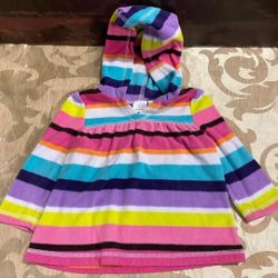Girls Hooded Top Shirt Size 12 Months Jumping Beans