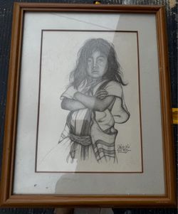 6 art pieces - Colombian Indians - $199
