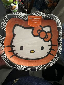 Hello Kitty Halloween Paper Plates