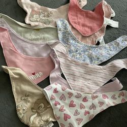 Baby Bandana Bibs for Drooling and Teething Absorbent Cotton Drool Bib for Baby Girl