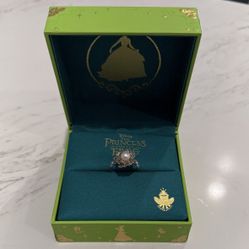 THE PRINCESS AND THE FROG Water Lily Pearl Ring: size 7