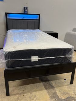 mattress and bed frame twin brand new in box