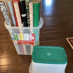 Wrap & Store 30” Bin (27 rolls of paper) Two Compartments