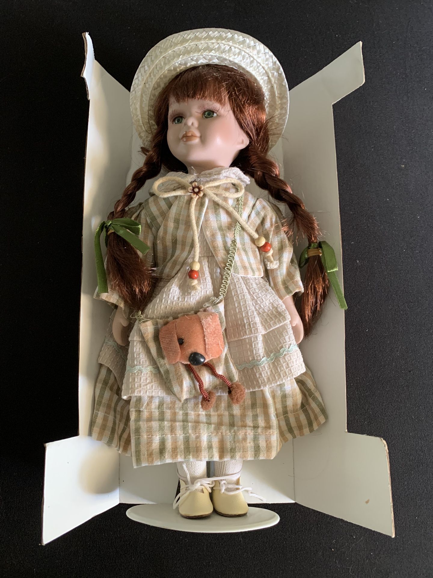 Collectible Vintage Porcelain Doll 13”