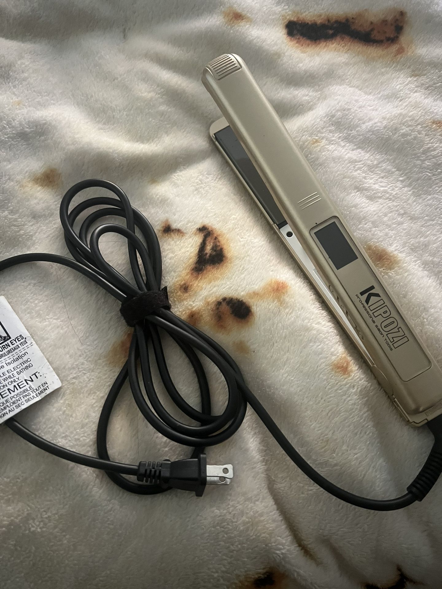 Kipozi Professional Flat Iron with 1 inch Titanium Ion Plates Hair Straightener