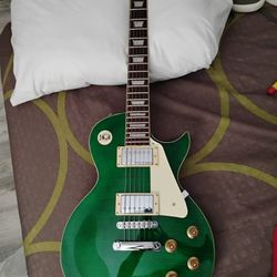 Les Paul Remake Green Tiger Strip