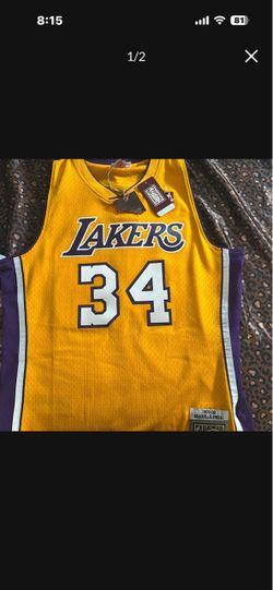 Mitchell & Ness Lakers Shaquille O'Neal #34 Jersey
