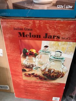 3 pc melon jar set (new)