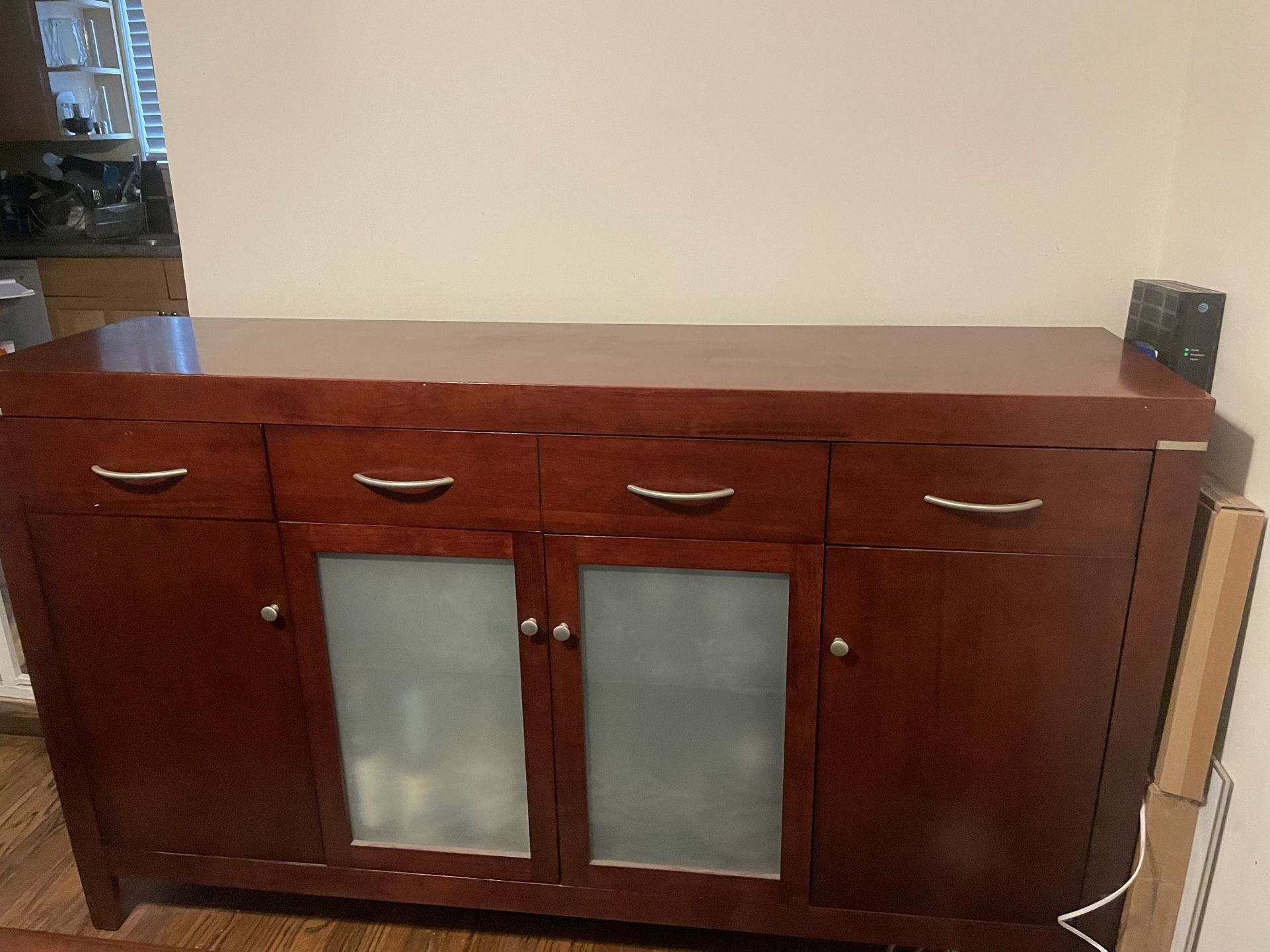 Dark Wood Console Table – Good condition $75 OBO Must Pick Up