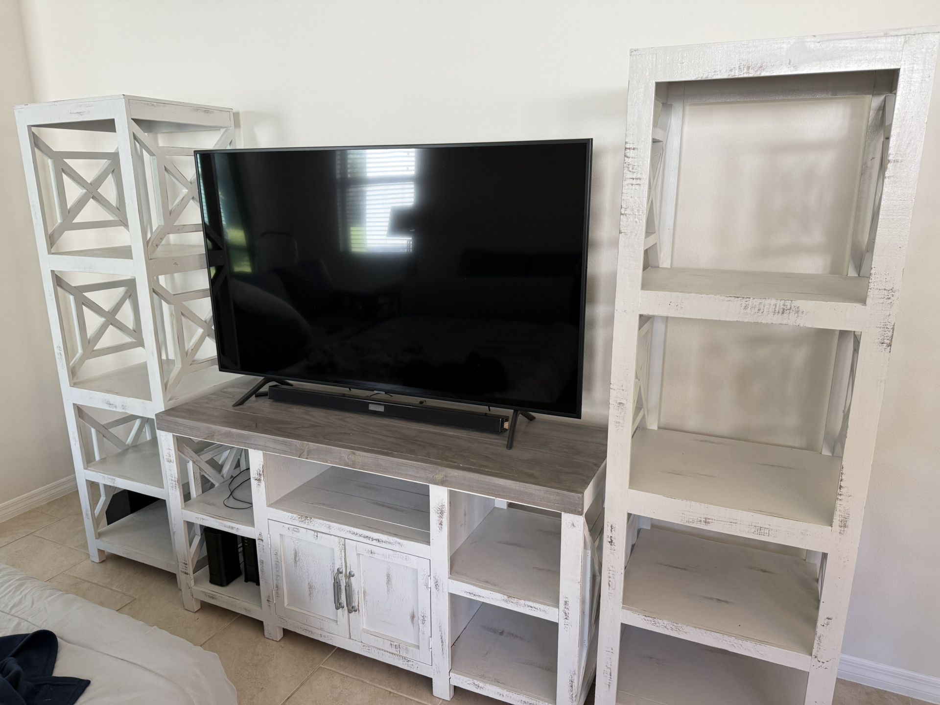 Entertainment System With Side Tables