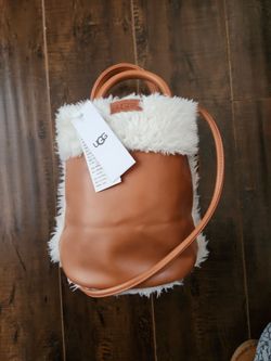 UGG Tan Shearling Bucket Bag