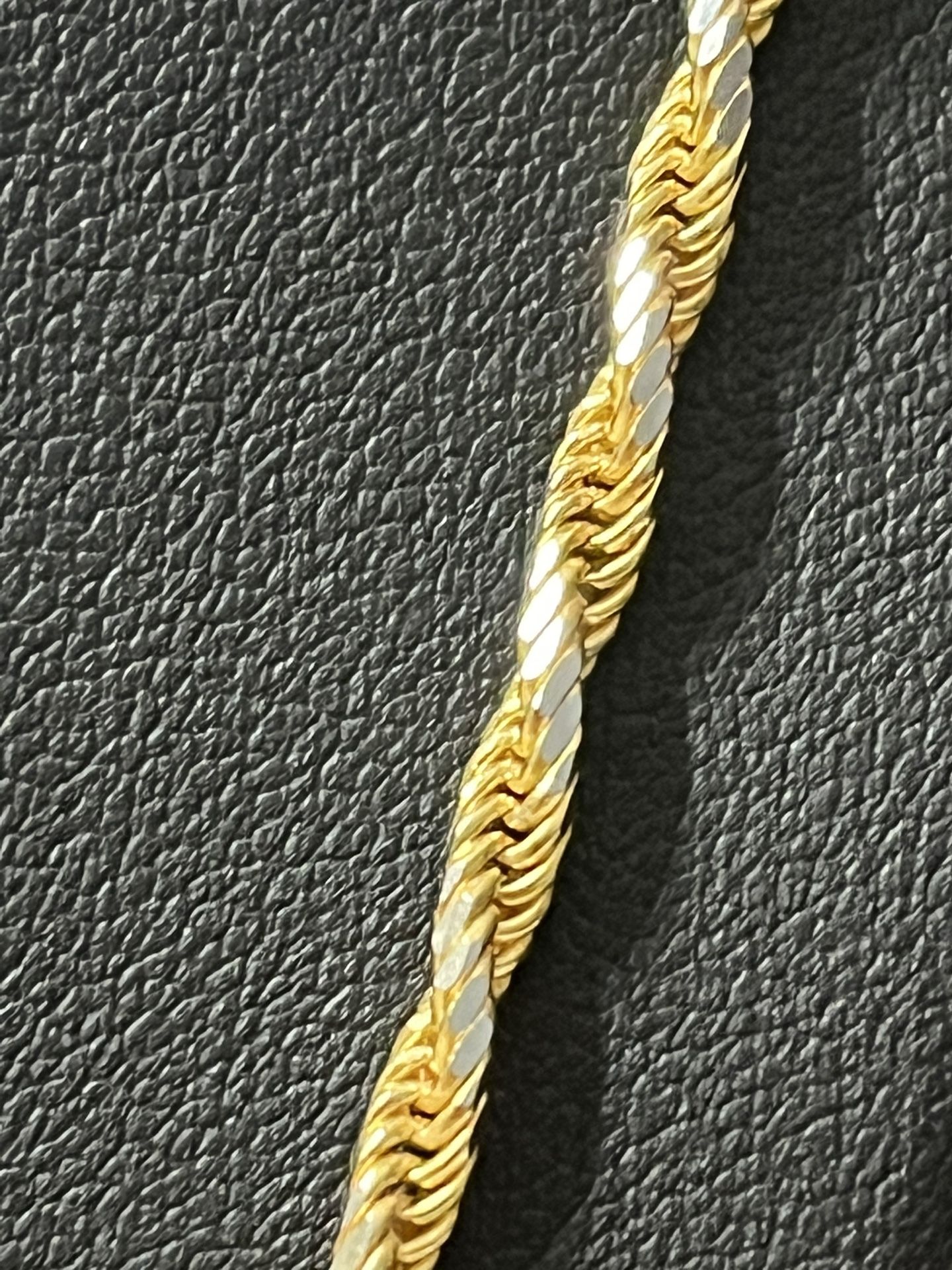Brand New 10k 2 Tone Solid Gold Rope Chain