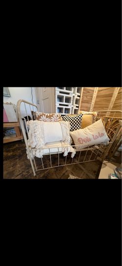 Antique metal baby cribs for display only Antique metal baby cribs for display only