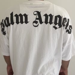 Palm Angels Shirt White Size Large