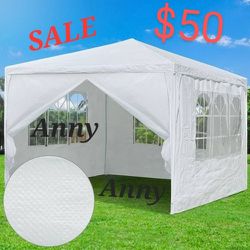10 ft. x 10 ft. White Outdoor Side Walls Canopy Tent,Carpa,Canopies For Perties,party Tent 