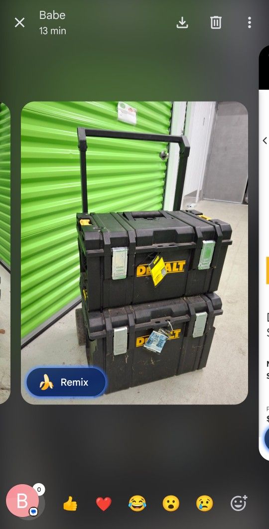 DEWALT 2.0 STACKABLE On Wheels Plus Another Box