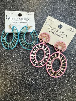 Sugarfix by BaubleBar Woven Hoop Earrings โ 2 Pairs