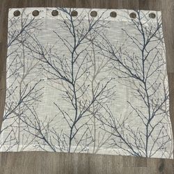4 Curtain Panels Branch Pattern 50” x 46”