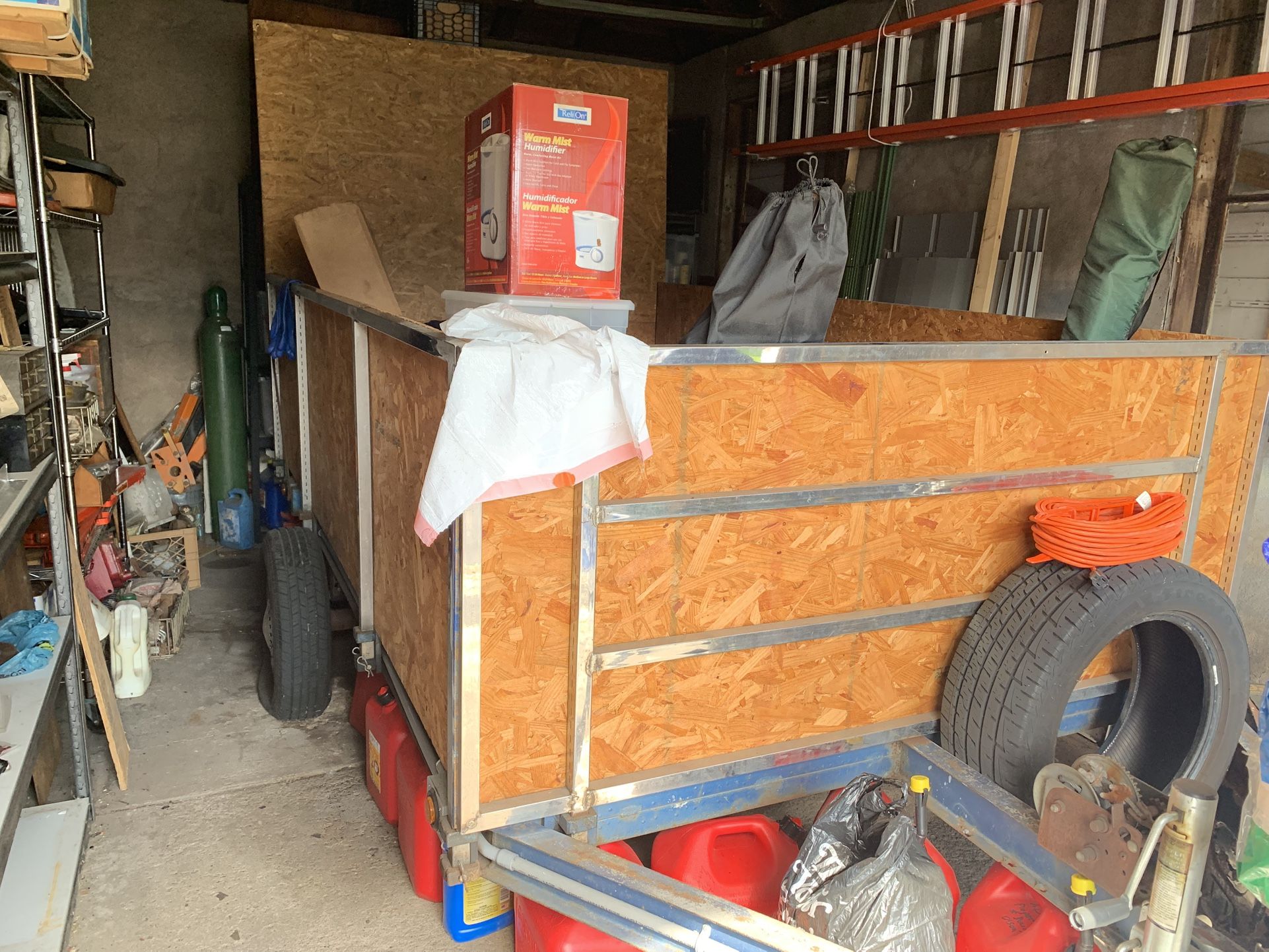 Wooden utility trailer