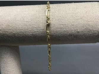10k gold chain link bracelet
