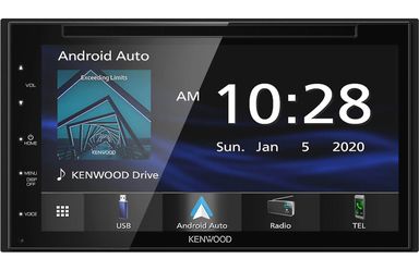 Kenwood  DDX5707S On Sale 6.8" 2-DIN DVD Receiver with Bluetooth, Apple CarPlay, Android Auto, Android Mirroring and SiriusXM Ready