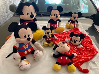 Mickey Mouse plushies