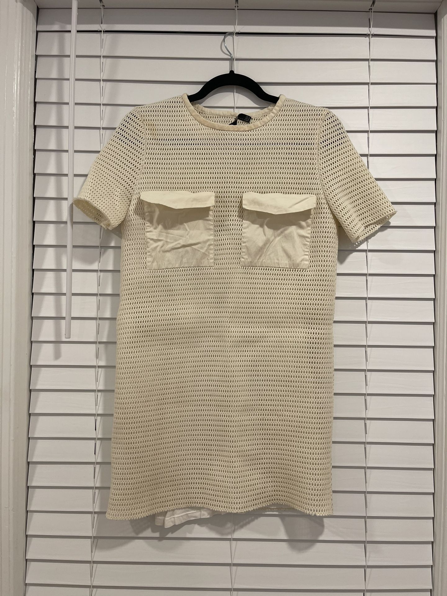 ZARA Classic white dress, size S/M