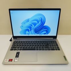 LENOVO Laptop.. AMD CPU @2,3GHz. 12G DDR4. 128G SSD, 2GB Graphics Card. WIFI, Card Reader, USB3, Speakers, New Battery, Charger, 15,6” Screen. Win11 P