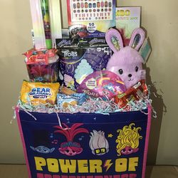 Girls Trolls Easter Basket