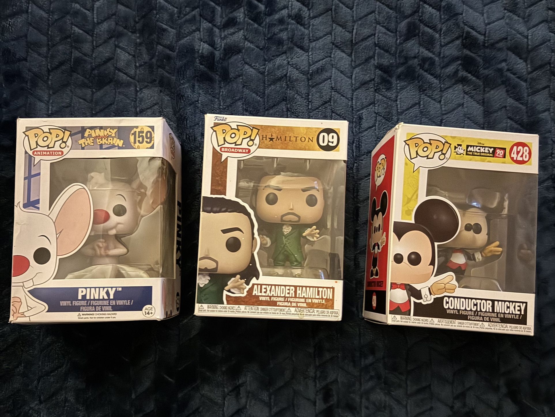 FunkO PoP Pinky(159) Alexander Hamilton (09) Conductor Mickey (428) Will sell separately, make offer