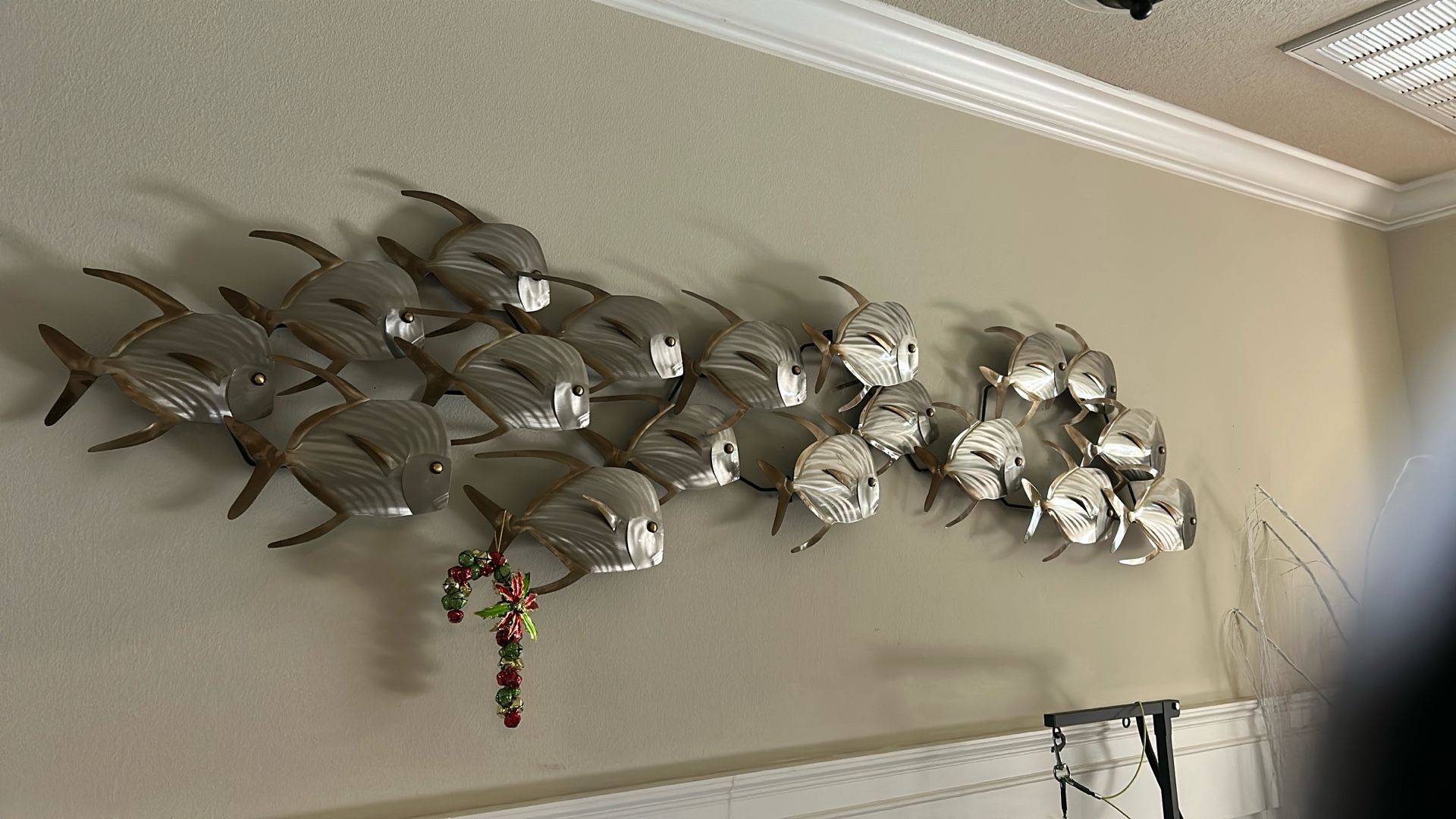 Fish metal decor - 22inch wide by 6 feet in length 