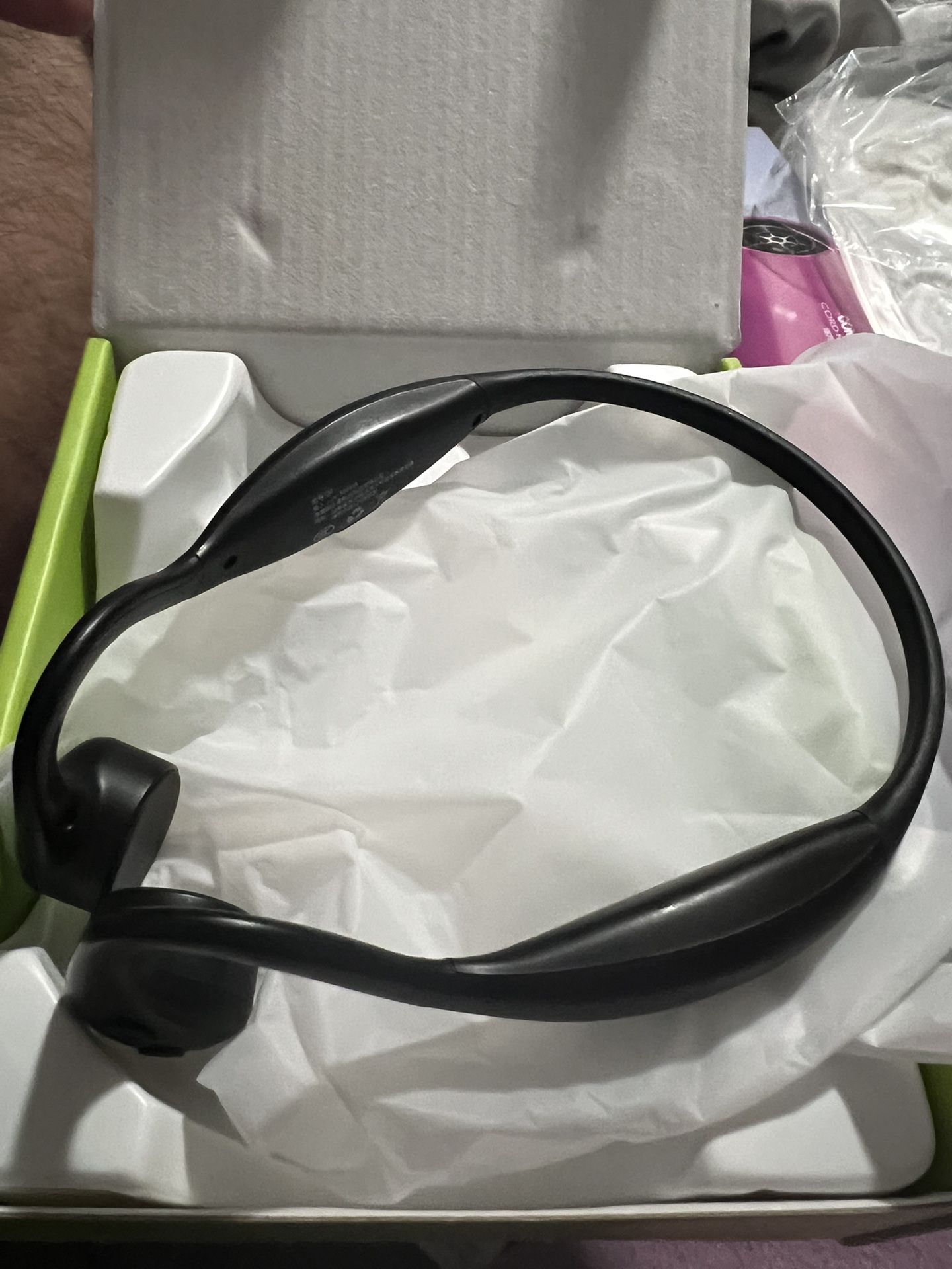 BRAND NEW IN BOX Newmine Bone Conduction Headphones Open Ear Headphones Bluetooth 5.0 Sports Wireless Earphones with Built-in Mic, Sweat Resistant