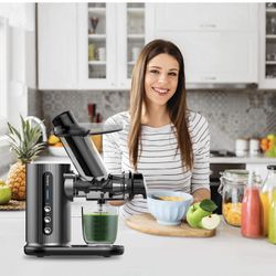 Juicer Machines, Slow Masticating Juicer Extractor ,Cold Press Juicer with 2-Speed Cup+1 Travel Bottle,Easy to Clean Reverse Function for in Corona, CA - OfferUp