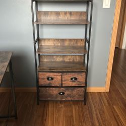 Book Shelf With Drawers 