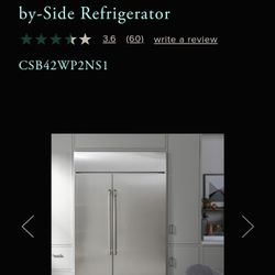 42 Inch GE CAFE BUILT IN STYLE REFRIGERATOR.... LIKE SUB https://offerup.com/redirect/?o=WkVSTy5WSUtJTkc=.ETC..BRAND NEW...NEVER USED!!