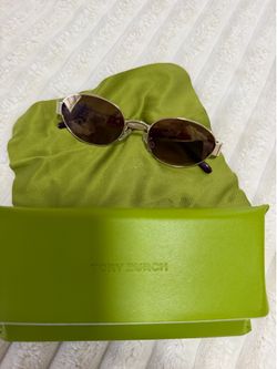 Tory Burch Sunglasses Silver frames w/ Green Case