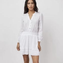 Rails Jasmine Linen Dress White Lace Detail Retail $228