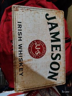 Jameson tin sign