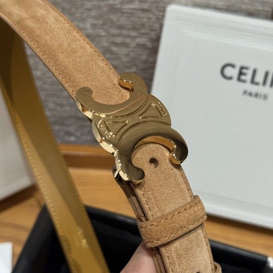 Celine  Suede Leather Belt For Woman 