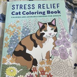 Stress Relief Cat Coloring Book New 