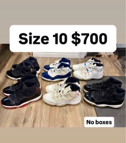 Jordan retro 11s all size 10 cheap deal