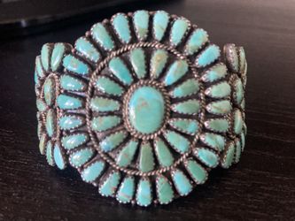 LMB Silver & Turquoise Bracelet 