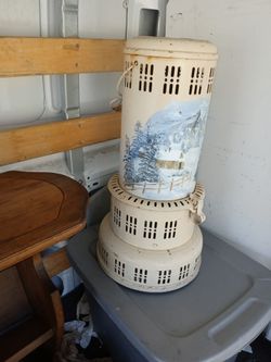 Antique Perfection Oil Heater Handpainted