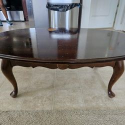 Antique Solid Oak Matching Coffee And End Table $100 OBO
