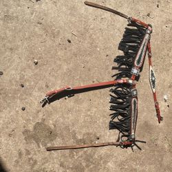 Black Fringe Horse Breast collar 