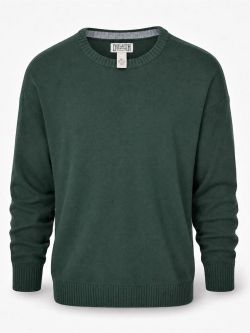 Duluth Trading Co Mens 2XL Green Cotton Nylon Crewneck Sweater Workwear