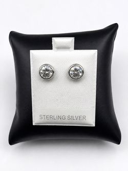 925 Sterling Silver 2.50CTW MOISSANITE Stud Screw Back Earrings