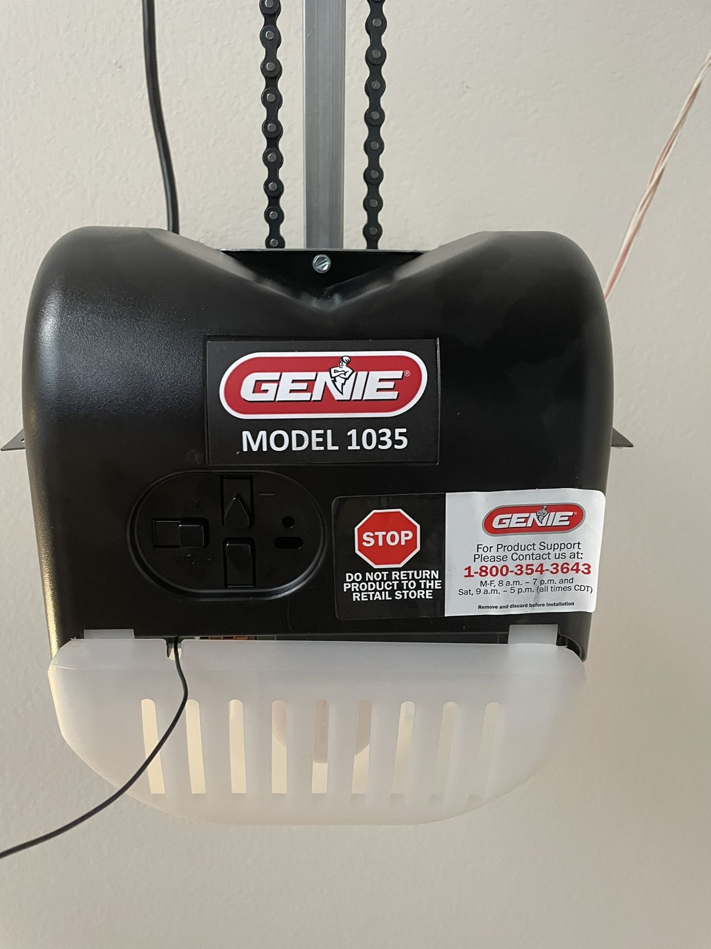 1/2 HP Durable Chain Drive Garage Door Opener (GENIE)